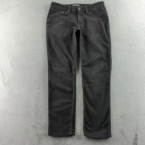 DUER L2X Jeans Mens 32x30 Black Slim Tapered Performance Stretch Denim Pants